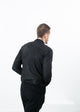 Bomber en cuir cassé en noir