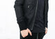 Bomber en cuir cassé en noir