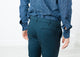 Diamond Weave Trouser in Sky