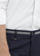 Pantalon Sinclair à rayures bleu marine