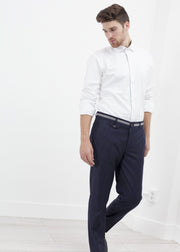 Pantalon Sinclair à rayures bleu marine