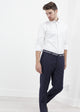 Pantalon Sinclair à rayures bleu marine