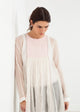 Pink Bib Dress in White