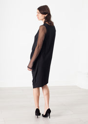 Net Dress in Black