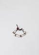 Garnet Bracelet in Frothy Pearl